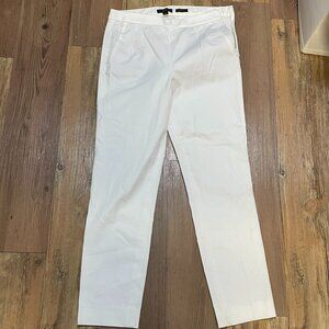 J Crew Martie Pants white Size 2